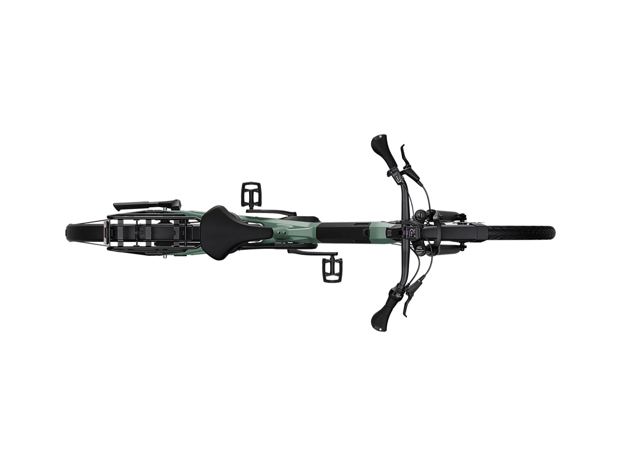 Kalkhoff IMAGE 3 EXCITE Wave 600 Wh sagegreen matt | 2027 – Draufsicht