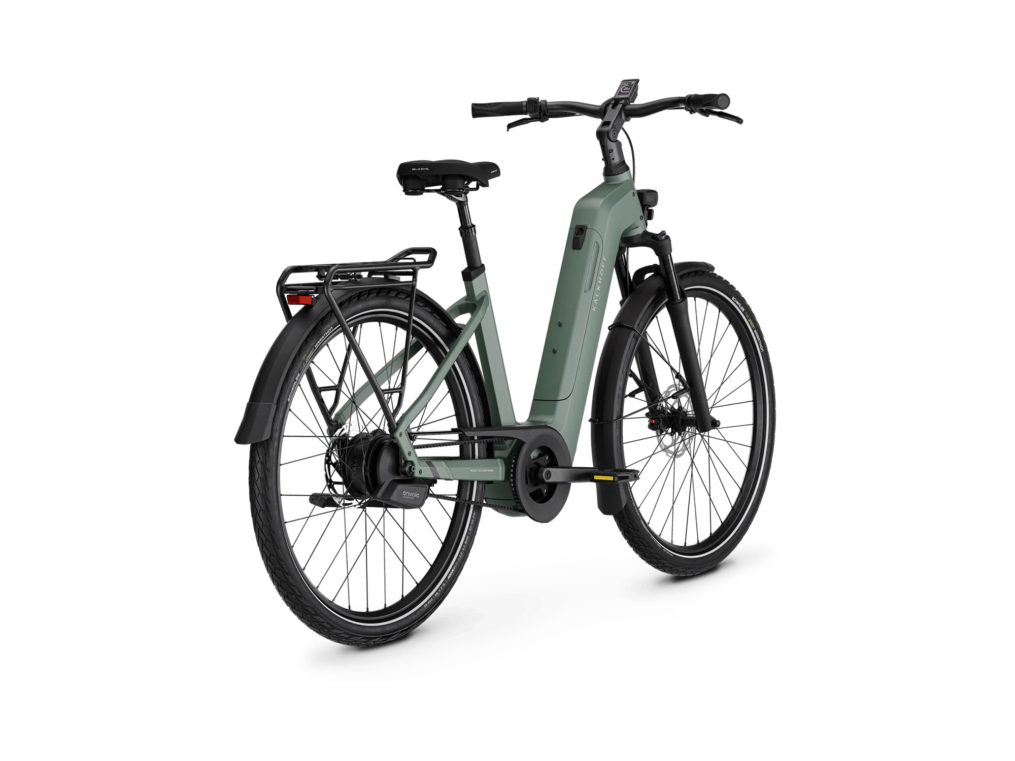 Kalkhoff IMAGE 5 AUTO Wave 800 Wh deepsagegreen matt | 2027 – Schrägansicht hinten
