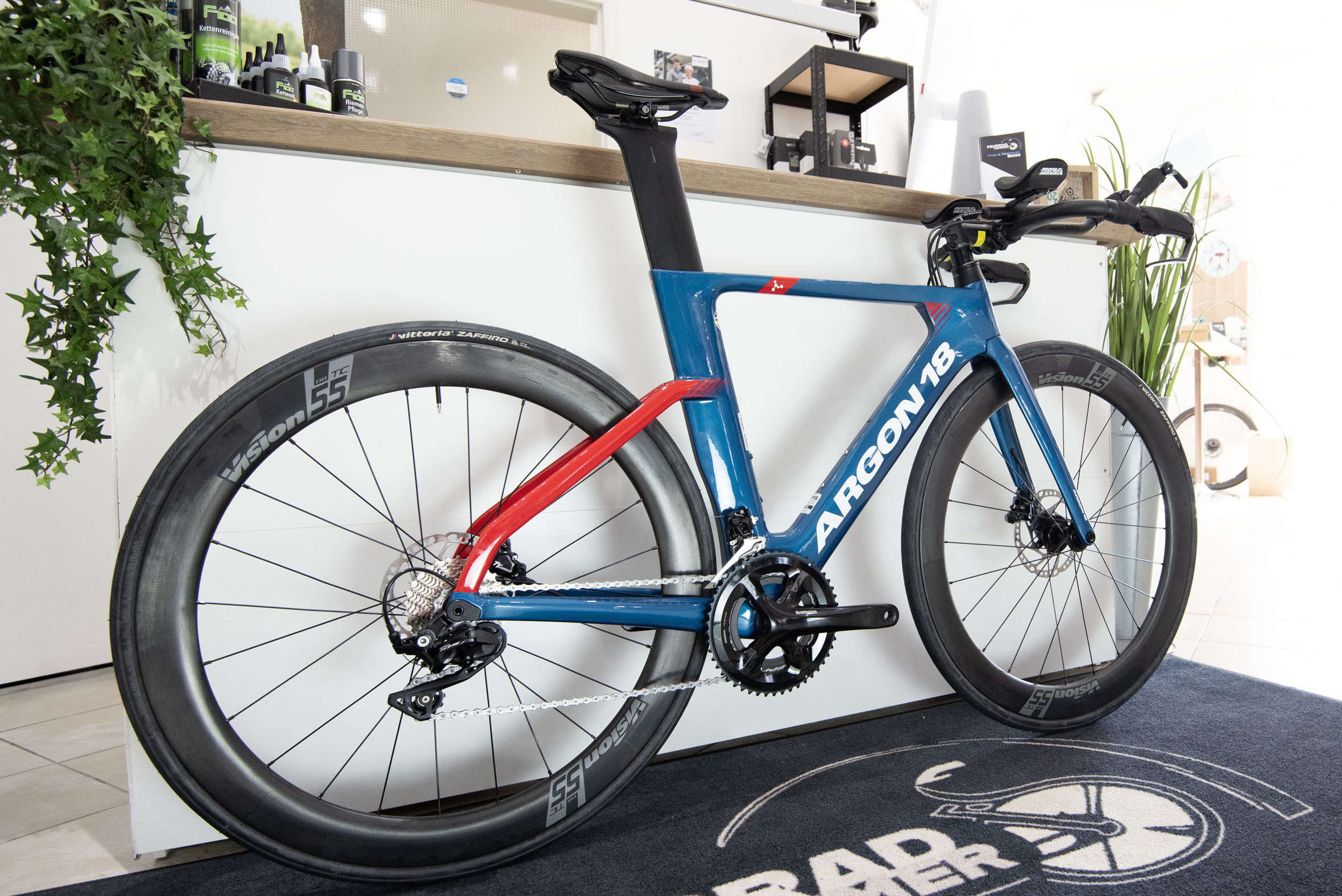 Triathlon Bike Argon 18 E-117 Vision - 105 11 Fach Ocean Blue | 2024