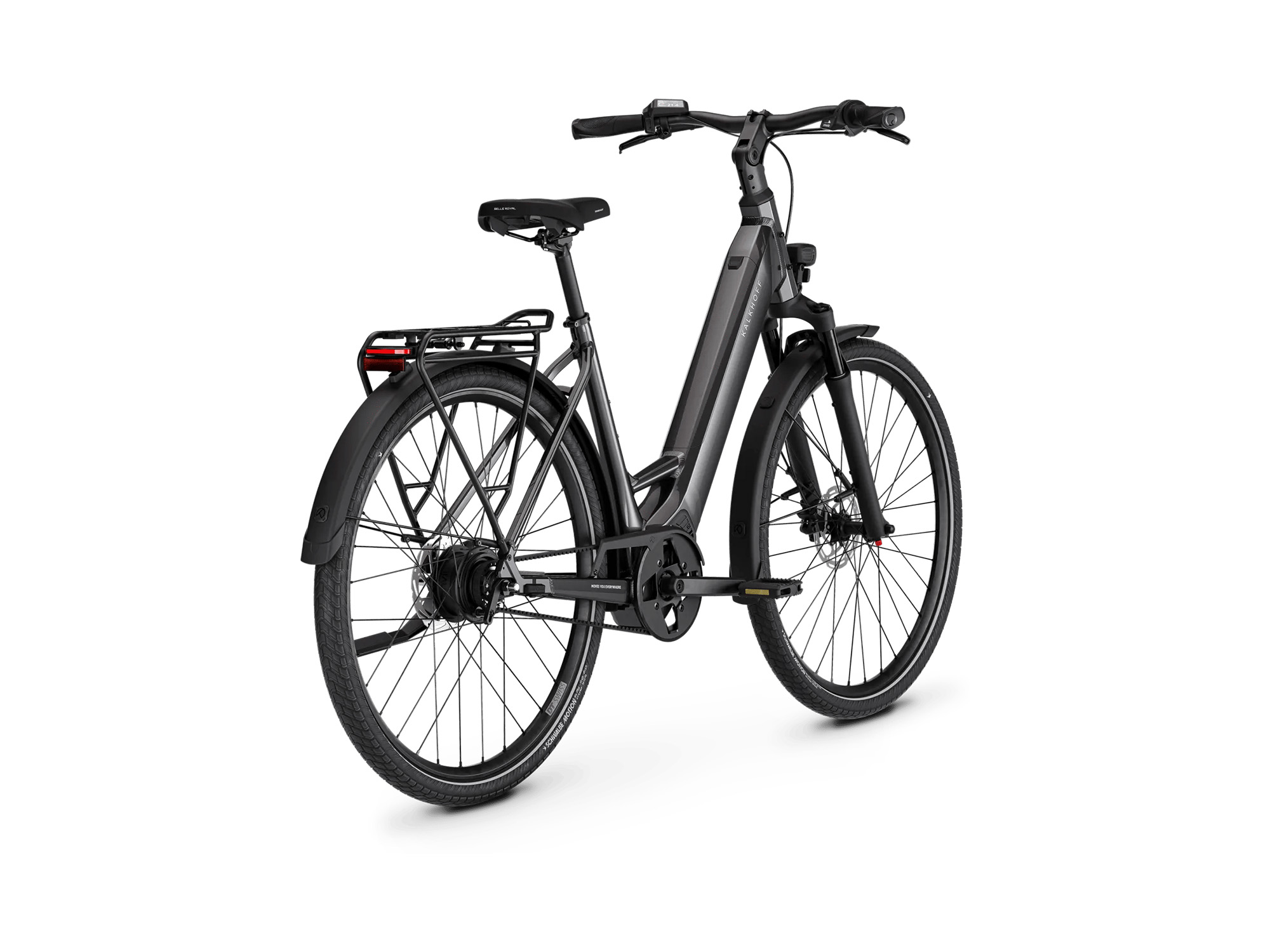 Kalkhoff IMAGE L EXCITE Wave 400 Wh diamondblack glossy | 2027 – Schrägansicht hinten