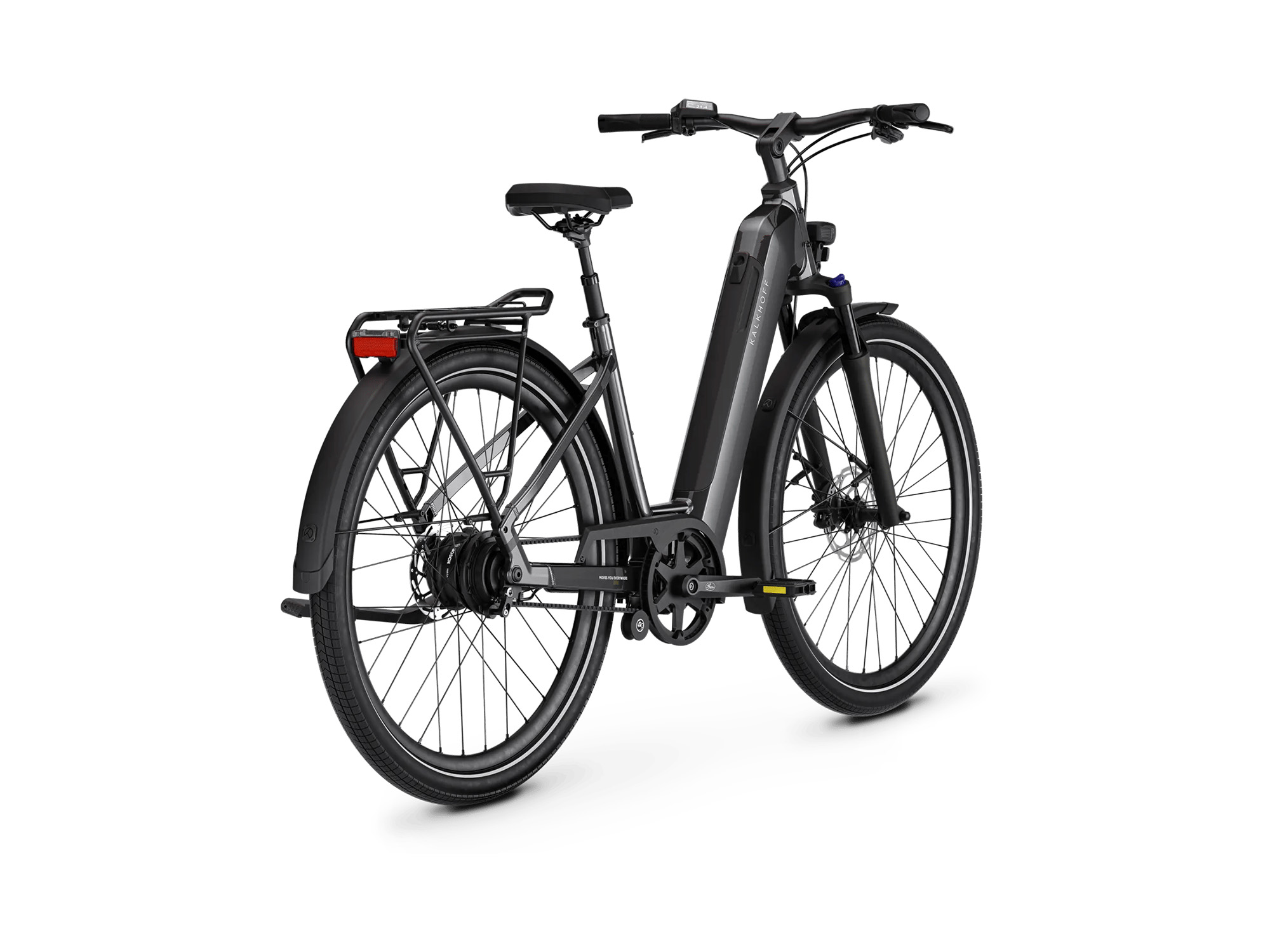 Kalkhoff IMAGE 1 ADVANCE Wave 540 Wh diamondblack glossy | 2027 – Schrägansicht hinten