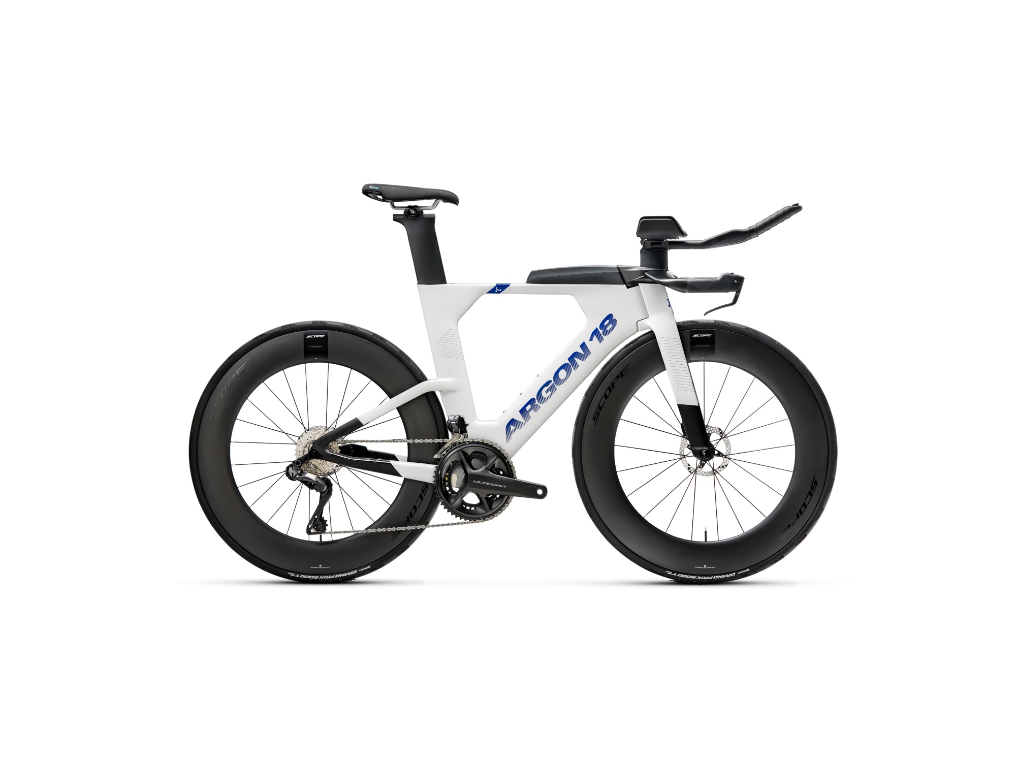 Argon 18 E119 Tri+ Shimano Ultegra Di2 | 2026 · White Ice – Herstellerabbildung