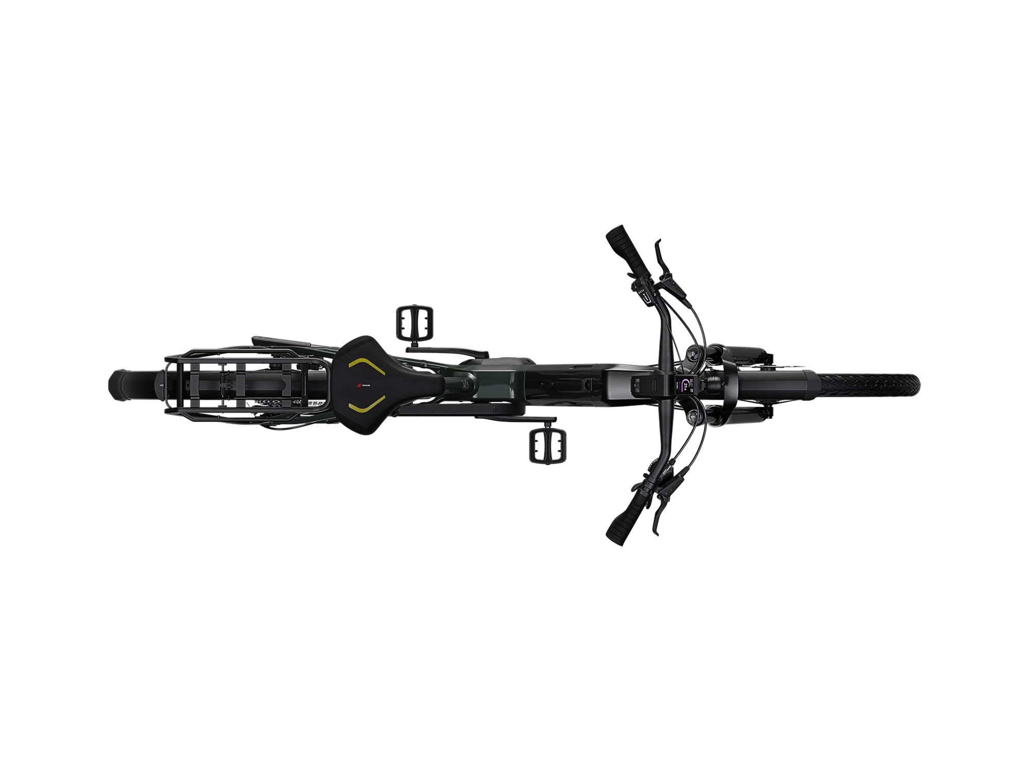Kalkhoff ENDEAVOUR 5+ ADVANCE Wave 800 Wh techgreen glossy/diamondblack glossy | 2027 – Draufsicht