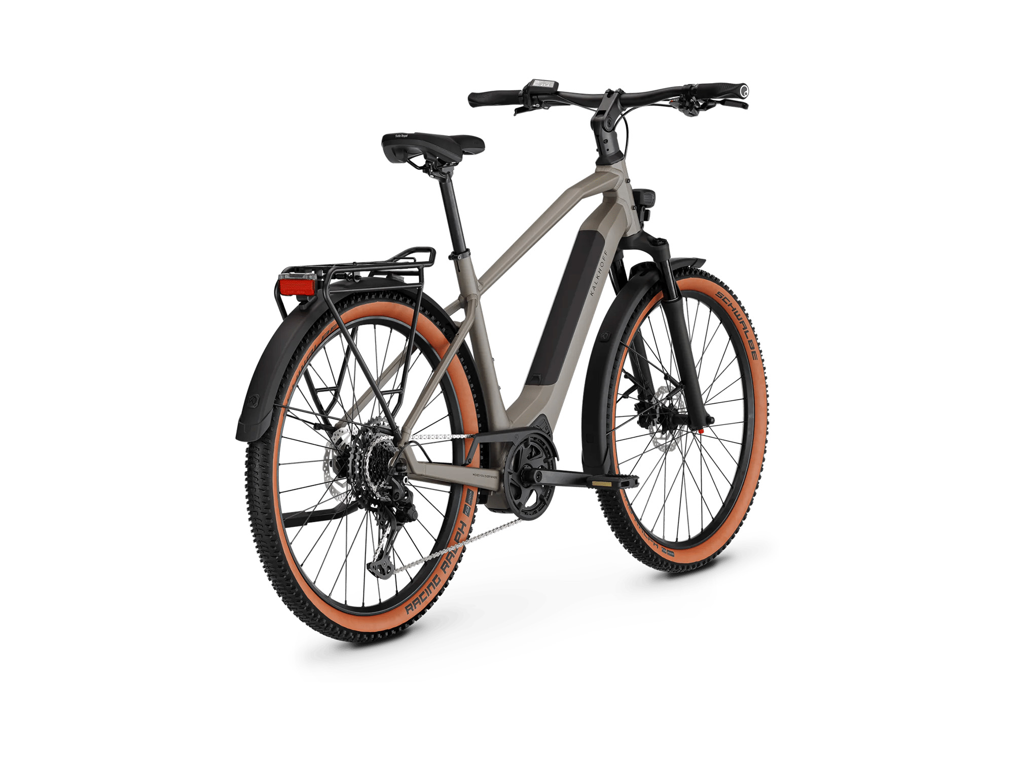 Kalkhoff ENTICE L ADVANCE Diamant 400 Wh moonstonegrey matt | 2027 – Schrägansicht hinten