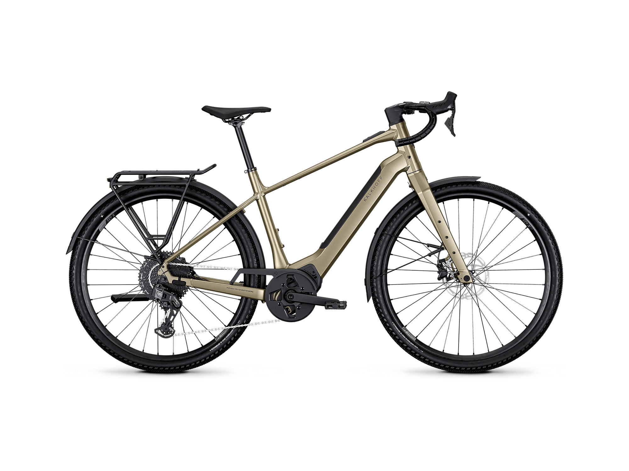 Kalkhoff ENDEAVOUR L TOURING Diamant 400 Wh umberbrown matt | 2027 – Seitenansicht