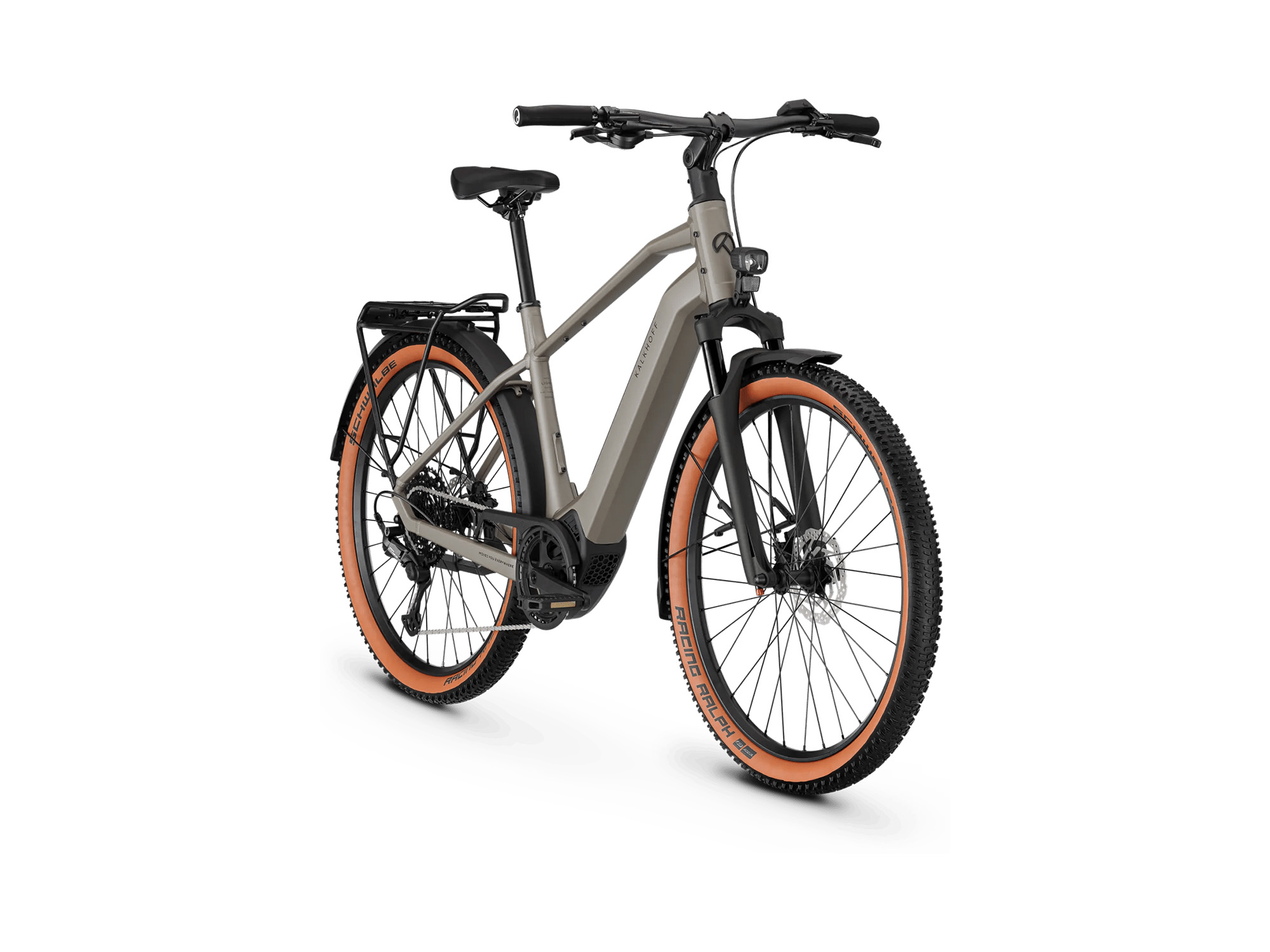 Kalkhoff ENTICE L ADVANCE Diamant 400 Wh moonstonegrey matt | 2027 – Schrägansicht vorne