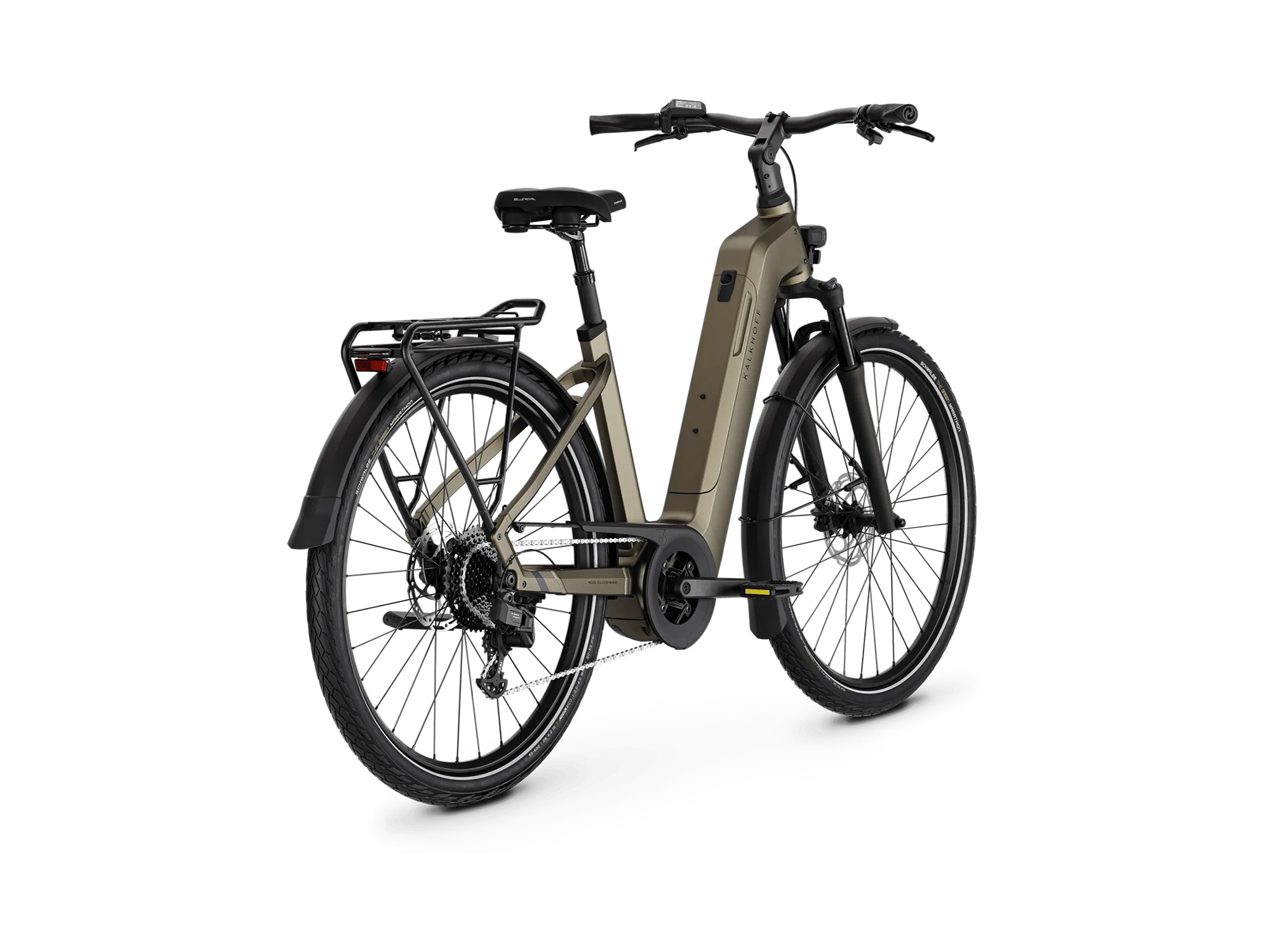Kalkhoff ENDEAVOUR 5 AUTO Wave 800 Wh umberbrown matt | 2027 – Schrägansicht hinten